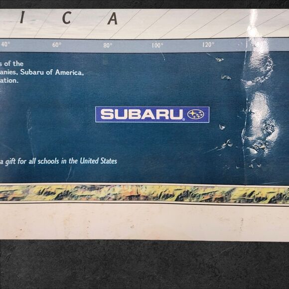 1998 National Geographic World Map 48x69 Large Vintage Classroom Wall Poster - Picture 6 of 16